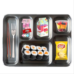 freetoedit food hungry school lunch lunchbox mom yummy sushi candy kitkat fruit chips picsart pocky starburst lays laysclassic