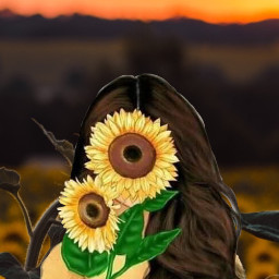 freetoedit cute girl vogue sunflower saturday