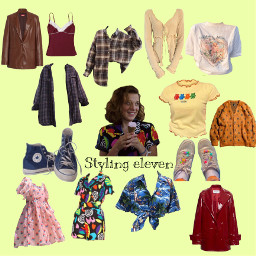 freetoedit strangerthings hawkins eleven el picsart style clothes