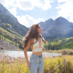 freetoedit aspen nature people photography sky summer travel model style mountains bluejeans clouds