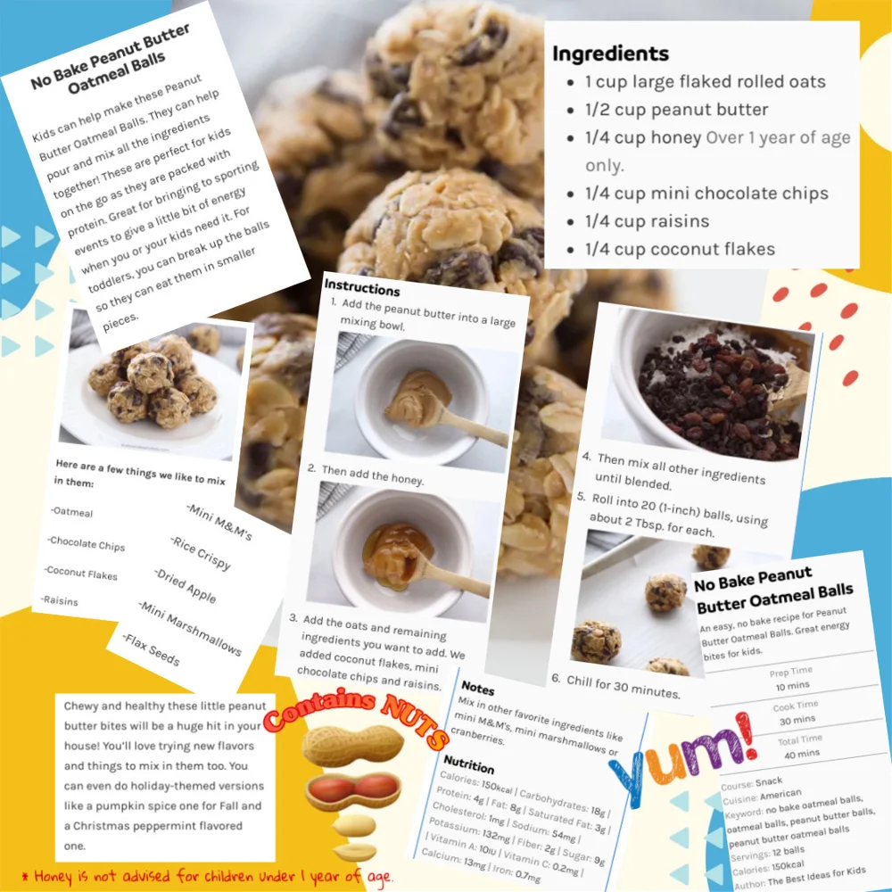 #peanutbutter #oatmeal #balls #recipe