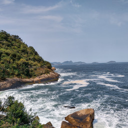 landscape myphoto brasil summer landscapephotographer waves beautiful blue beach rj sky freetoedit