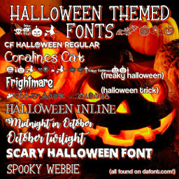 halloweenfonts halloween fonts spookyseason orange pumpkin fall julihelps_