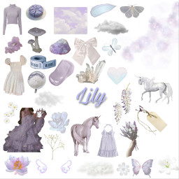 freetoedit lily lilly purple white lavender dreamy dream dreamcore soft fantasy