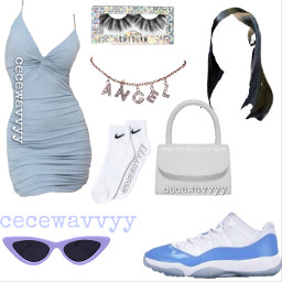 freetoedit cecewavvyy exaucée outfit blue blueaesthetic