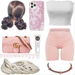 freetoedit cecewavvyy outfit pink pinkaesthetic