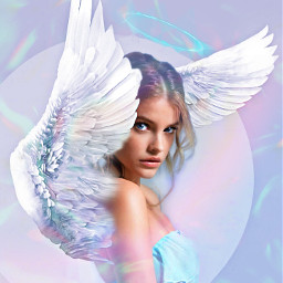 myoriginalwork originalart womanportrait angel halo conceptart ethereal freetoedit local
