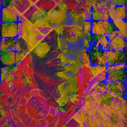 dreamland fantasygarden face man brightcolors geometricpatterns grid leaves brusheffect staygoldmagiceffect freetoedit local