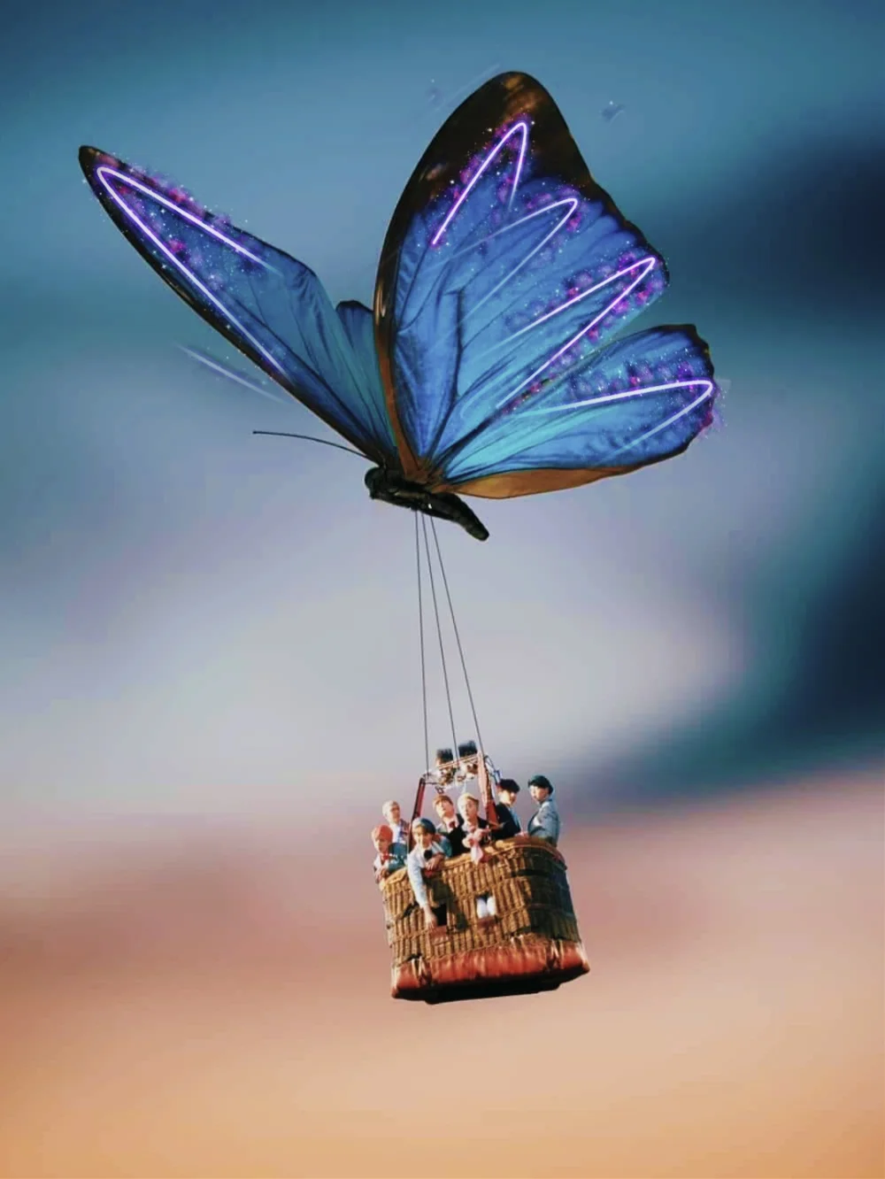 #blueaesthetic #butterfly #simpleedit #freetoedit