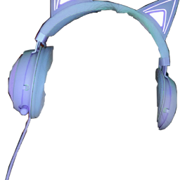 razer kitty headset razerkitty kittyheadset headphones razerkittyheadset pretty kawaii gorgeous period blue sky x cute purple