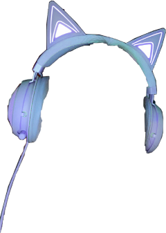 razer kitty headset razerkitty kittyheadset headphones razerkittyheadset pretty kawaii gorgeous period blue sky x cute purple freetoedit