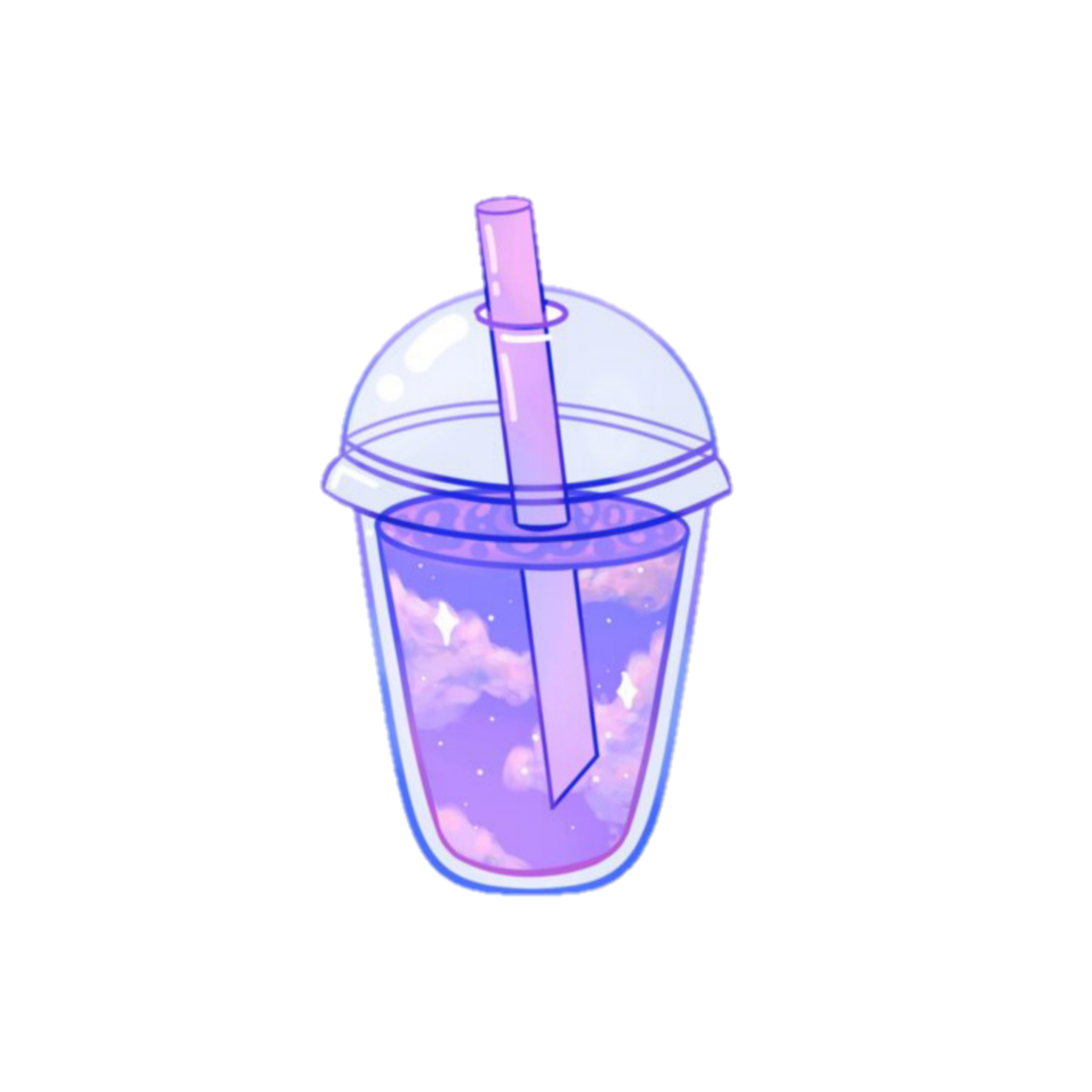 purple space milkway anime cute cool nice sticker by @l1ma_