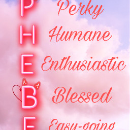 freetoedit phebe letter letters 2021 pink picsart name tail horn
