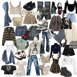freetoedit alt y2k aesthetic grunge fairycore thrift vintage coolgirl materialgworl style fashion collage dump