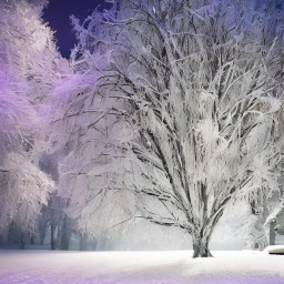 winter freetoedit snow ice trees snowytrees purple