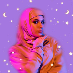 freetoedit ramadan ramadankareem ramadan2022 woman moon star