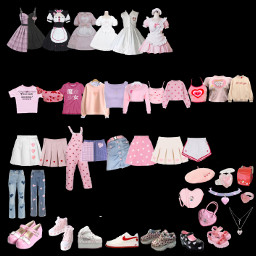 freetoedit heart kawaii y2k outfit pink lolita