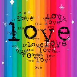 freetoedit collourfull rainbow love
