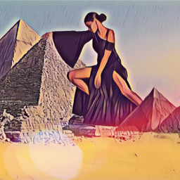 pyramid desertbeauty woman freetoedit irchighfashion highfashion