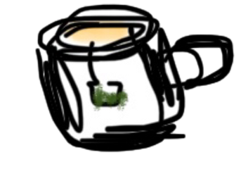 freetoedit tea teacup cup mug withtea black blacklines food