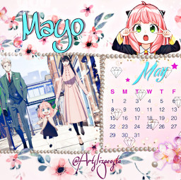 anime rosa viral spy mayo almanaque cute brillo colorful text word lettering book notebook notes flores perlis pink picsart love familyanime familiatime freetoedit srcmaycalendar2022 maycalendar2022