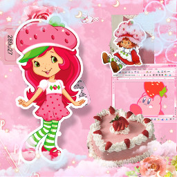 freetoedit pink pinkasthetic asthetic strawberry strawberries strawberryshortcake cute