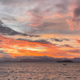 freetoedit myclick smartphonephotography sea beach sunset sky clouds wave nature universe earth