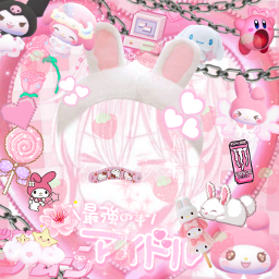 sanrio sanirocore aesthetic edits animegirl pinkaesthetic freetoedit
