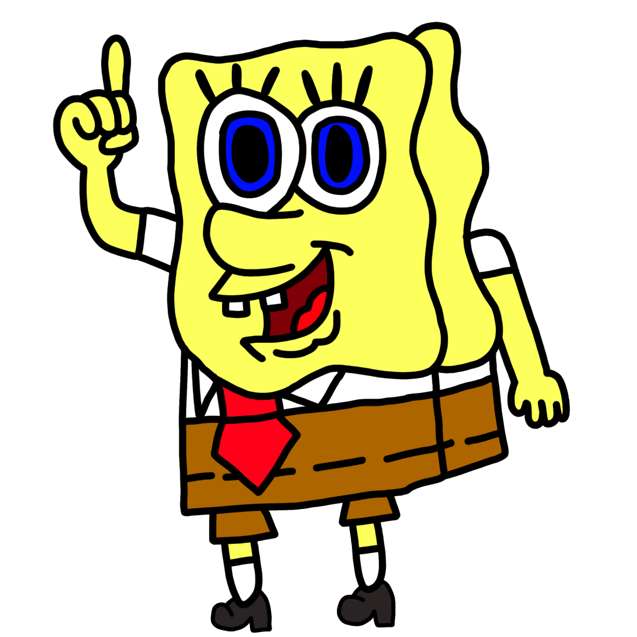 Spongebob Sticker By Frikineat Redbubble