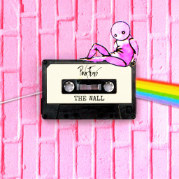 pink wall thewall pinkfloyd music cassette object myedit freetoedit picsart ecsingleobjects singleobjects