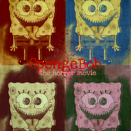 spongebob horror edit edihua freetoedit