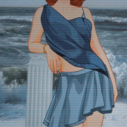 cybercore technology blue beach rinmarugames creek greecestyle summer vintage aesthericedit retro 80s redhead animegirl weaboo freetoedit
