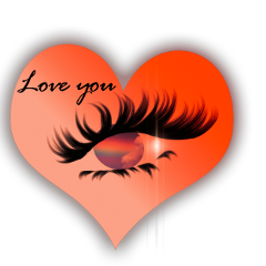 love loveyou eye heart valentinesday valentines rainbow lensflare myedit mywork freetoedit