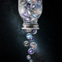 space galaxy universe stars marble contained macro jar mib ircwatercan watercan freetoedit