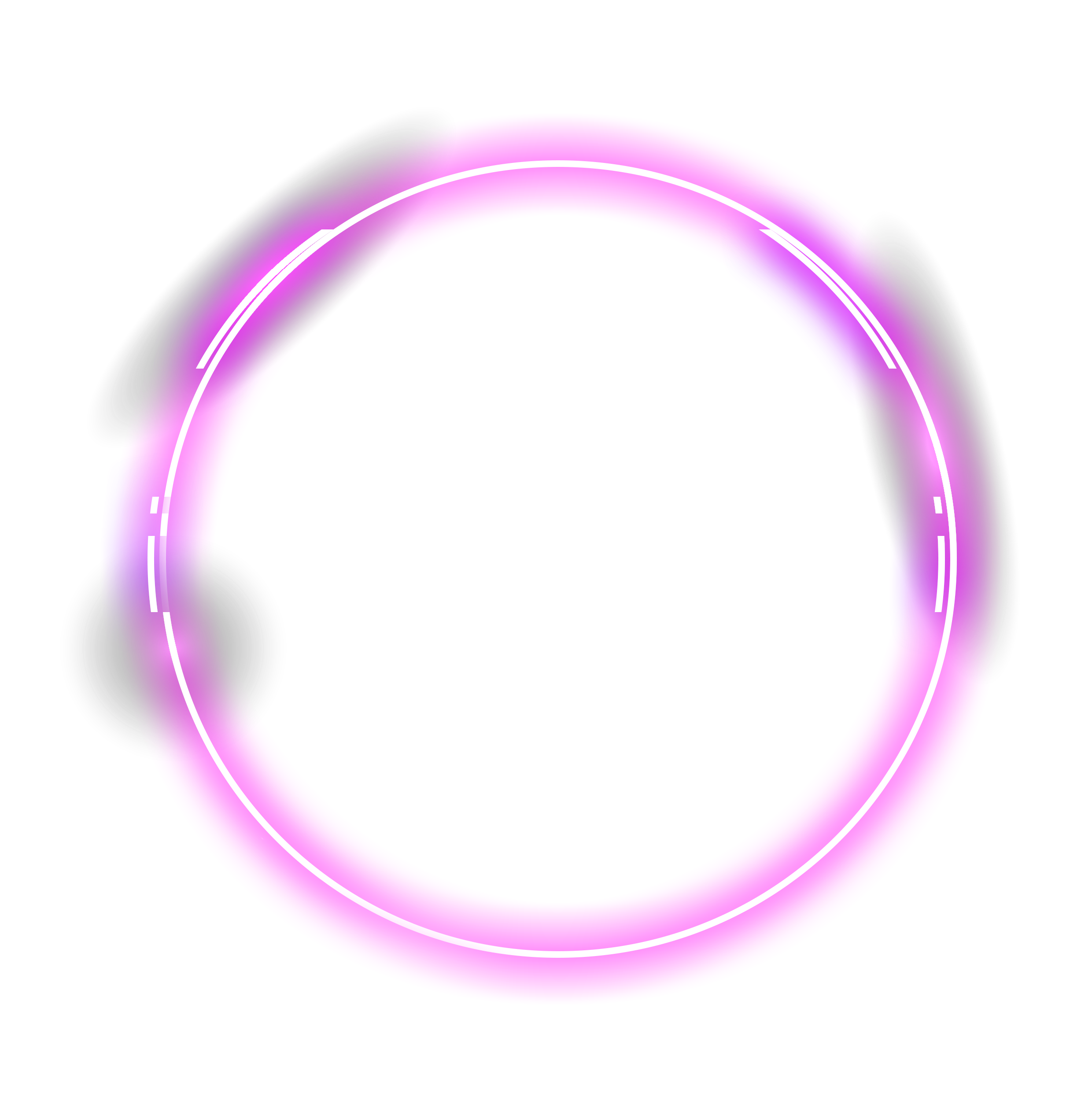 Yabai Neon Ring Circle Round Circulo Sticker By @yabai Editz