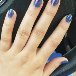 nails art galaxy blue purple sparkle shine freetoedit