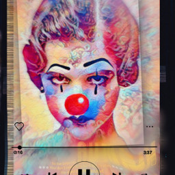 freetoedit beauty clown evilqueen rcmusicplayerframe musicplayerframe