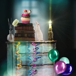 freetoedit remixit remixme picsart stepbystep learningpicsart mouse party candy cupcakes ballon books fx blur