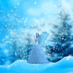 picsart freetoedit remixit fairy snow cold snowflake snowyforest editedbyme default