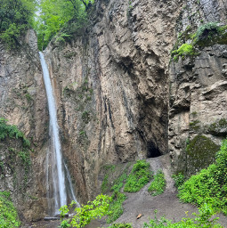 mountains nature landscape waterfall outside iran golestan forest naharkhoran trees yasaman