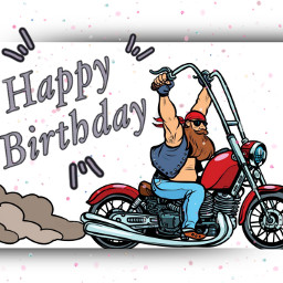 happybirthday biker freetoedit