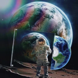 sciencefiction fantasy planet astronaut cd cdcover earth remixes edit picsart freetoedit ircdesignthecd designthecd