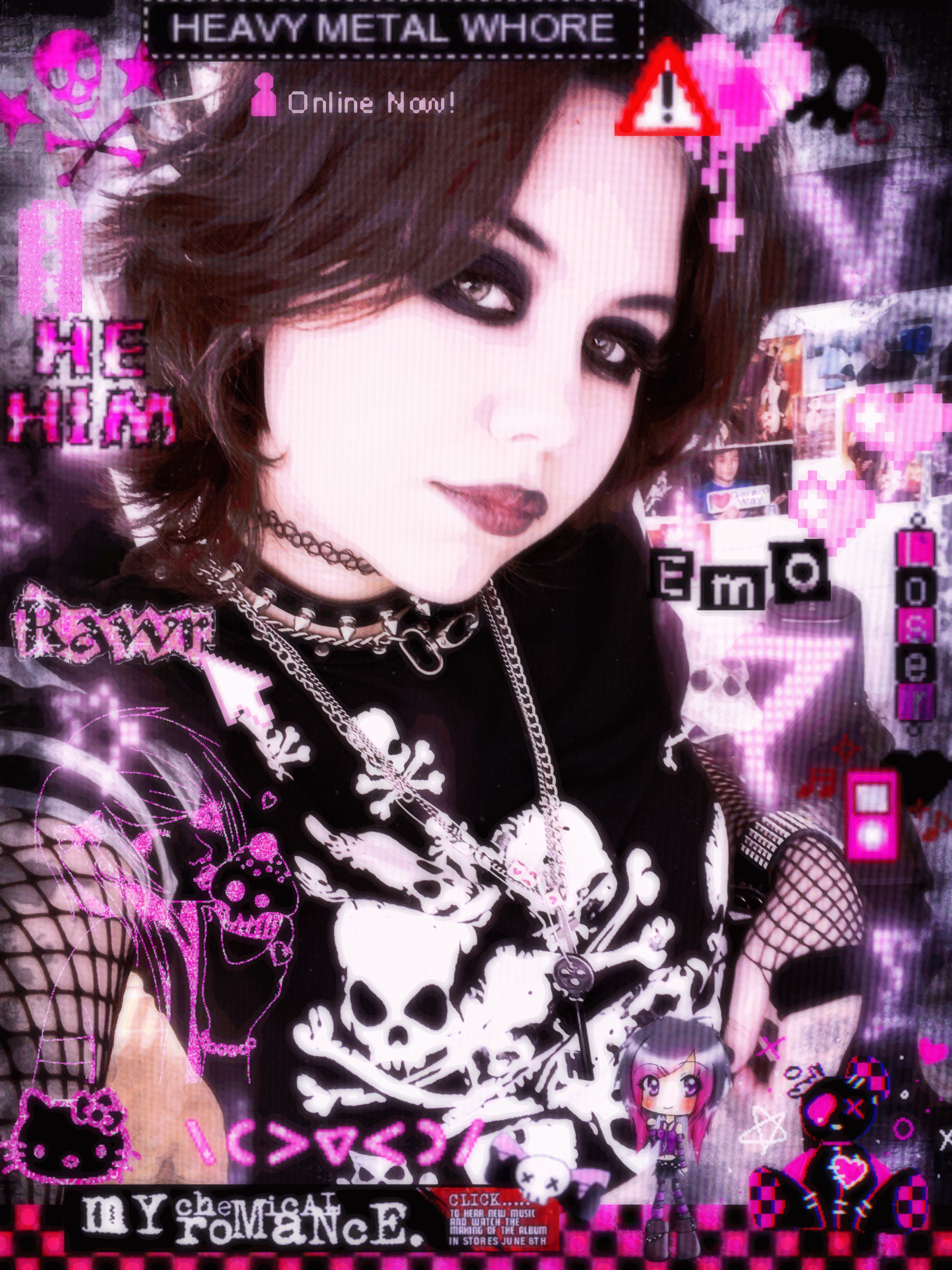 You Have Been Visited by the 2006 Scene Girl From Myspace, Rawr XD