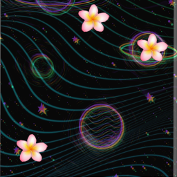 bubble bubbles planets sticker background flowers space flow wave waves freetoedit