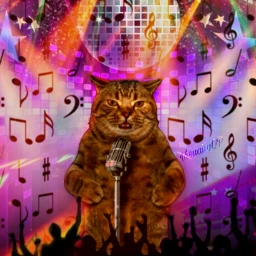 picsart love creative inspiration cat lover funny cute singer meow visuallyop editbydk freetoedit srcmusicnotes musicnotes