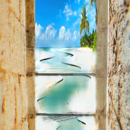 astheticpuddle oldstructure window seaview serene dbanta2022 freetoedit srcaestheticpuddle aestheticpuddle