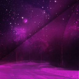 background wallpaper landscape winter night remixed pink picsarteffects freetoedit edit