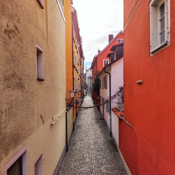 freetoedit street alley house building buildings city germany smartphonephotography xiaomiphotography lindau streetphotography urbanphotography