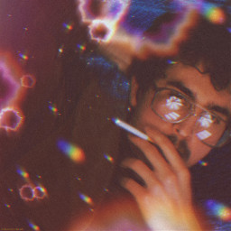 rainbow colourdul colour selfie color art aesthetic edit replay glitch kelidoscope multiply magic picsarteffects galaxy stars planets circle swirl 90s retro vintage style pose person freetoedit