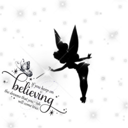 freetoedit keepdreaming ifyoubeliveitwillcometrue tinkerbell lovefaries butterfly glitters wand